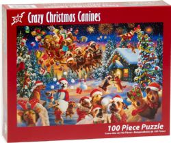 VERMONT CHRISTMAS COMPANY CASSE-TÊTE 100 PIÈCES -  LE SUPER PARTY DE NOËL CANIN #VC1308